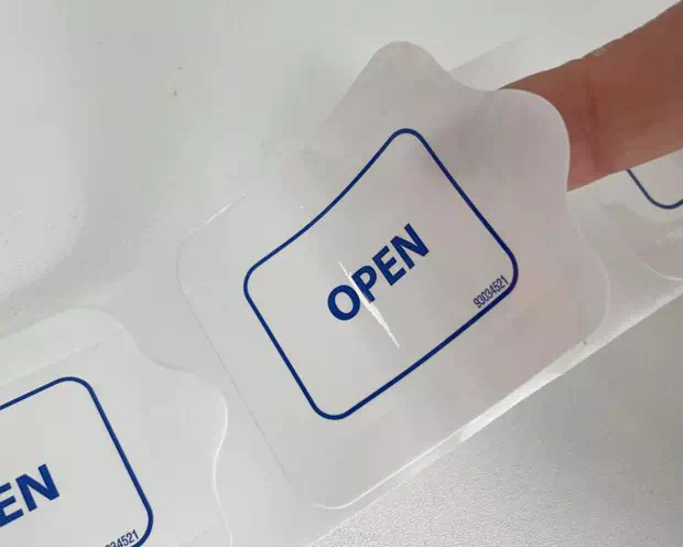 re-sealable sticker