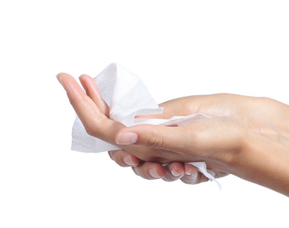 What are the raw materials used to manufacture wipes?