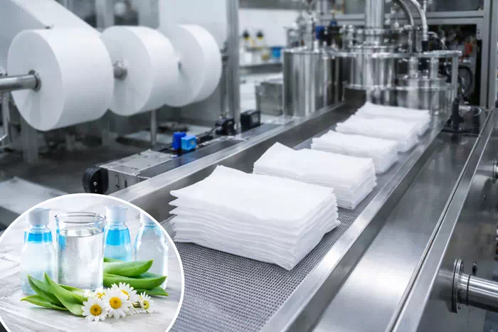 What are the raw materials for wet wipes